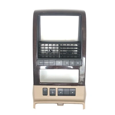 2007-2010 Ford Explorer Dash Radio Climate Control Dash Bezel Vents Woodgrain OE - Image 1 of 4