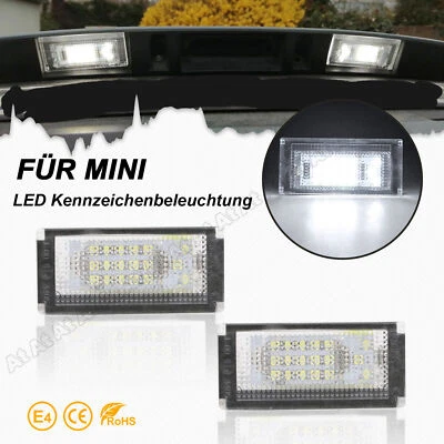 Für Mini Cooper R50 R52 R53 Cabrio LED Kennzeichenbeleuchtung Kennzeichenleuchte - Bild 1 von 4