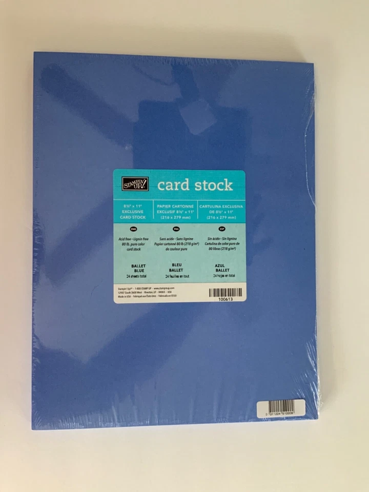 Stampin Up Paper CARDSTOCK 8.5 x 11 NEW SEALED 24 sheets PICK COLOR - Image 1 of 1