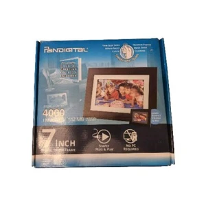 Pandigital 7" Digitaler Bilderrahmen für 4000 Bilder 512 MB Open Box - Bild 1 von 9