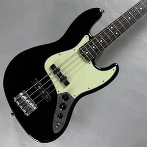 Fender Made in Japan Junior Collection Jazz Bass Black Electric Bass Guitar - Picture 1 of 8
