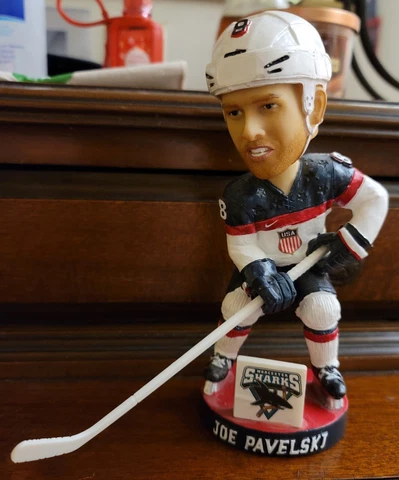 Worcester/ San Jose Sharks Joe Pavelski TEAM USA Bobblehead SGA 11/29/14 No Box Cover