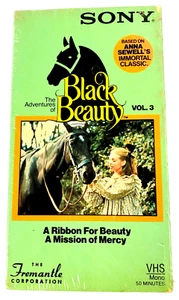 Black Beauty V 3 Ribbon for Beauty, Mission of Mercy VHS NEW SEALED - Picture 1 of 6