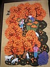 Vintage Chinese Folk Art Hand Painted Signed Sealed 21 1/2” x 15 1/2”