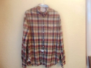 Camicia uomo Brooks Brothers 100% cotone a quadri multicolore nuova con etichetta - L - Foto 1 di 4
