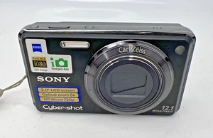 Sony CyberShot DSC-W290 12.1MP Digital Camera Black + Case + Battery - EUC - Bild 1 von 21