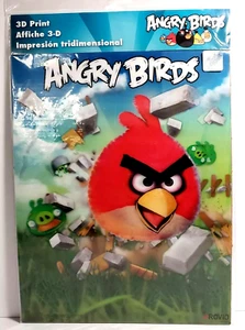 Póster foticular con impresión 3D de Rovio Angry Birds - Imagen 3D "en movimiento" de 11 x 14 - NUEVO - Imagen 1 de 6