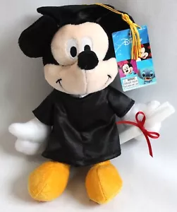 Disney Graduation Plush Small 9" Mickey Mouse Cap & Gown Diploma 738741 - Picture 1 of 4