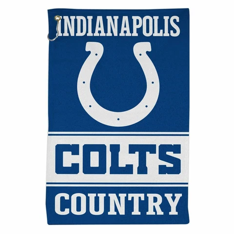 INDIANAPOLIS COLTS ALL PURPOSE GOLF TAILGATE TOWEL 16"X25" NEW & LICENSED Cover
