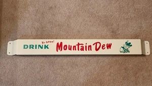 30'' Door push bar Mountain Dew Drink Antique Soda Advertising sign - Picture 1 of 4