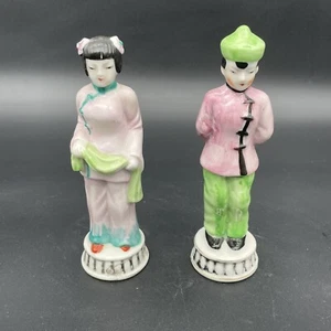 Vtg 7” Japanese Statues Couple Porcelain Exquisite Japan Made. - Picture 1 of 8
