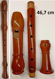 Blockflöte alt Holz barocke Griffweise 46,7 cm Pflaume? - Bild 1 von 13