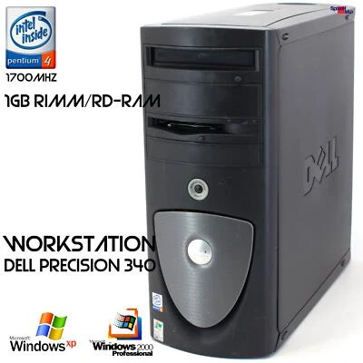 PROFI WORKSTATION DELL PRECISION WS 340 1GB RDRAM RIMM COMPUTER PC SERVER MATROX - Bild 1 von 4