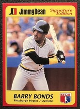 1991 MLBPA JIMMY DEAN BARRY BONDS (PIRATES) #4 NM/MT