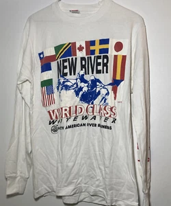 Vtg 80’s New River World Class T Shirt M North American River Runners - Picture 1 of 6