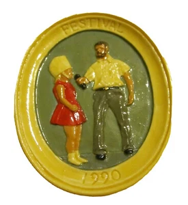 MEDALLÓN Festival SEBASTIAN MINIATURA SML-579 1990 (Hombre y Majorette) 5373 - Imagen 1 de 1