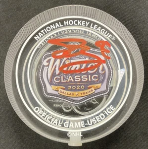 FILIP FORSBERG Signed 2020 Winter Classic Game-Used Ice Puck FANATICS B057963 - Picture 1 of 8
