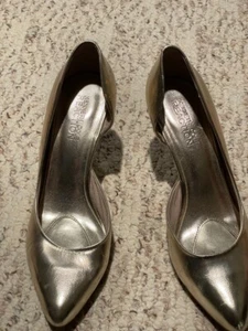 Golden party Women's heels shoes size 7.5 Kenneth cole Reaction - Picture 1 of 5
