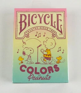 Bicycle Peanuts "Colors" Playing Cards Snoopy Charlie Brown NEW Ships from US - Picture 1 of 6