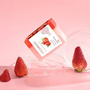 Handmade Strawberry Soap – Hydrating & Deep Cleansing with Natural Ingredients - Picture 1 of 6