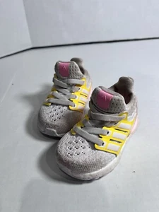 Toddler Girls Adidas White Athletic Shoes Size 4k - Picture 1 of 4
