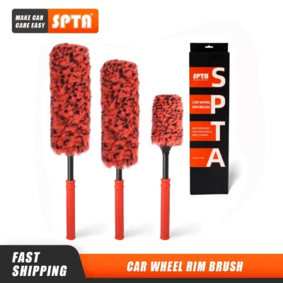 SPTA 3 Piezas Lana Sintética Coche Cepillo Llantas Limpieza para Llantas Limpias - Imagen 1 de 4