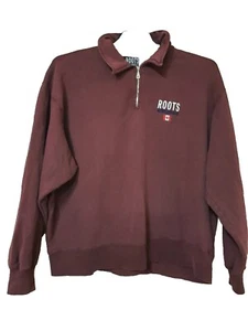 Vintage  Roots Athletics Sweatshirt Men's Pullover Sweater Size XL Canada Emblem - Picture 1 of 5