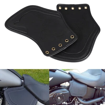 Deflector protector térmico negro para Harley Yamaha V Star 650 Suzuki Kawasaki Foto 1 de 4