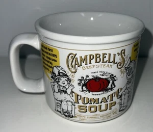 VINTAGE Westwood Campbells Beefsteak Tomato Soup Mug Coffee Cup 1999 White 90s - Picture 1 of 4