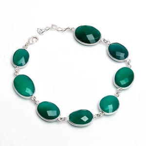 Collana Rondelle Pesca Pietra di Luna Gemma Argento Sterling 925 Figlia Perline - Foto 1 di 6