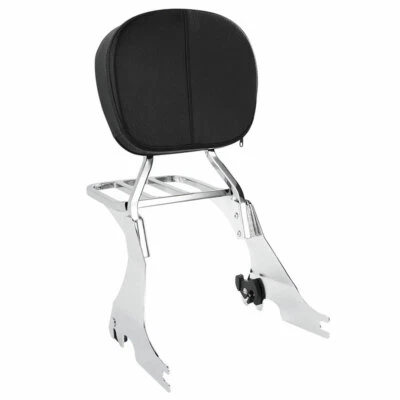 Portaequipajes con respaldo Sissy Bar apto para Harley Sportster XL883 XL 1200 2004-2022 Foto 1 de 4