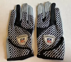 Reebok Tackifield Fuel NFL Equipment 3XL Receiver Football Gloves Black Gray - Picture 1 of 5
