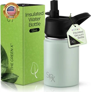 ™ Insulated Kids Water Bottles 12Oz. with Straw Lid, Bpa-Free Reusable Insulated - Picture 1 of 7