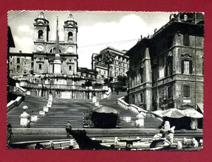 CARTOLINA -  ROMA TRINITA' DEI MONTI  VIAGGIATA 1949 - Picture 1 of 1
