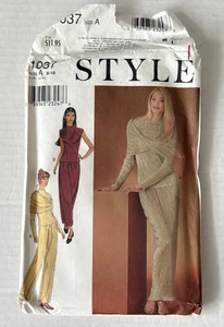 Style Sewing Pattern 1037 Misses Top Wrap Skirt Pants Size A 8-18 Vtg 1999 Cut - Picture 1 of 5