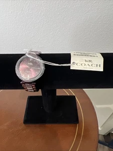 Coach NWT Women’s Unique Purple Watch New With Tag CA.123.7.31.1706S - Picture 1 of 15