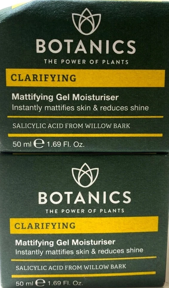 Lote de 2 Gel Hidratante Matificante Clarificante Botanics - 50 ml cada uno Foto 1 de 1