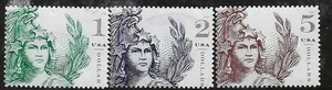 US Sc# 5295 5296 5297 $1. $2. & $5.00 STATUE OF FREEDOM STAMPS USED OFF PAPER SO - Picture 1 of 1