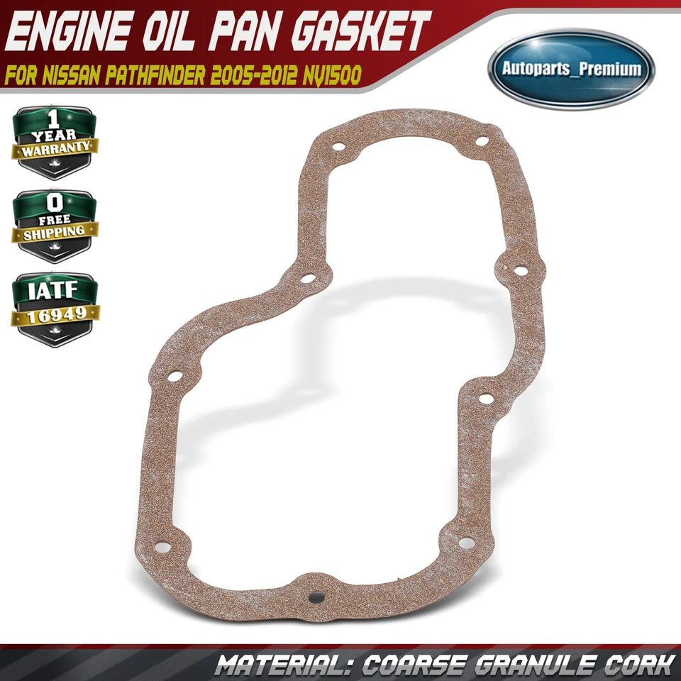 Junta del cárter de aceite del motor para Nissan Pathfinder 2005-2012 NV1500 2012-2020 Suzuki Foto 1 de 4