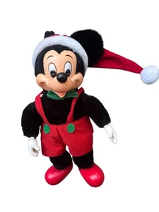VINTAGE WALT DISNEY MICKEY MOUSE PLÜSCH VON APPLAUSE 12 ZOLL Antik Selten Weihnachten - Bild 1 von 5