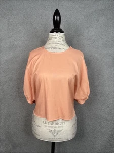 Top corto tejido Molly Bracken naranja/melón para mujer M nuevo con etiquetas - Imagen 1 de 16