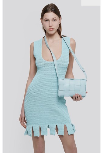 BOTTEGA VENETA abito in maglia con rack taglia M NUOVO $1900