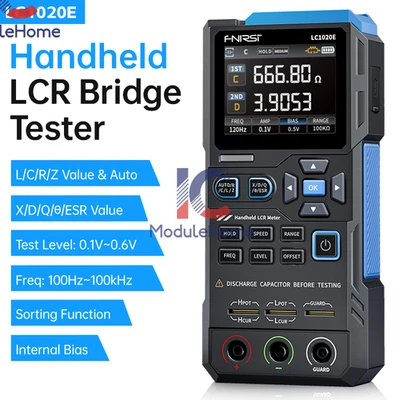 FNIRSI LC1020E High Precision Digital Bridge LCR ESR Tester Resistance Meter - Image 1 of 4
