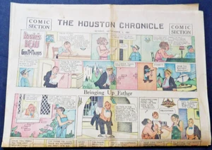 Periódico The Houston Chronicle 8 páginas sección de cómics domingo 4 de septiembre de 1927. - Imagen 1 de 8