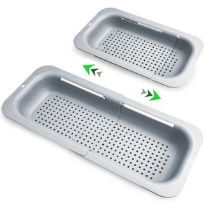 Extendable Colander Strainer Over the Sink, Retractable Kitchen Sink Basket t... - Picture 1 of 6