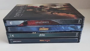 Empty Import Steelbook Cases- Lot Of 4- The Avengers & Captain America - Picture 1 of 6