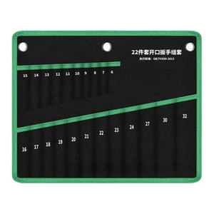 Roll Up Oxford Cloth Tool Bag with 22 Pockets for Various Size Wrenches - Picture 1 of 12