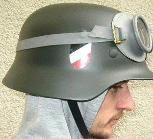 Stahlhelm Wehrmacht 2.Weltkrieg M40 M36 M37 M38 Motorrad Schutzbrille Landser - Bild 1 von 7