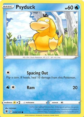 Psyduck 028/189 SWSH10: Astral Radiance Pokemon 003024 - Image 1 of 2
