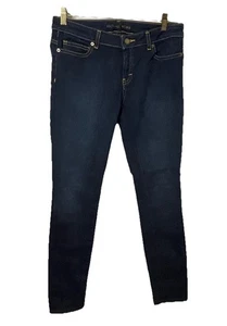 Jeans denim Michael Kors blu scuro lavaggio skinny jeans vita bassa donna tg 4 - 30 - Foto 1 di 13